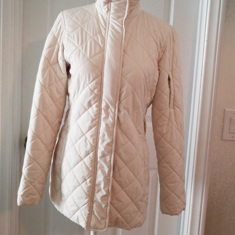 Ralph Lauren Diamond Quilted Cream Jacket